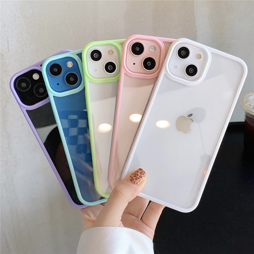Phone Cases Burga - Custodia per telefono trasparente acrilica color