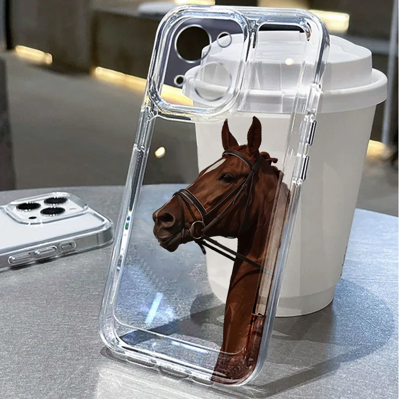 Phone Cases Horse - Cover Morbida per Telefono con Motivo