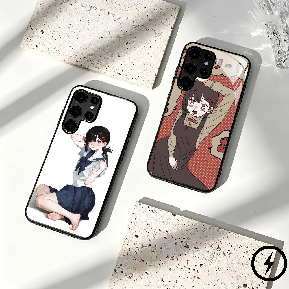 Phone Cases Men - Custodia Magnetica in Vetro Pieghevole Chainsaw