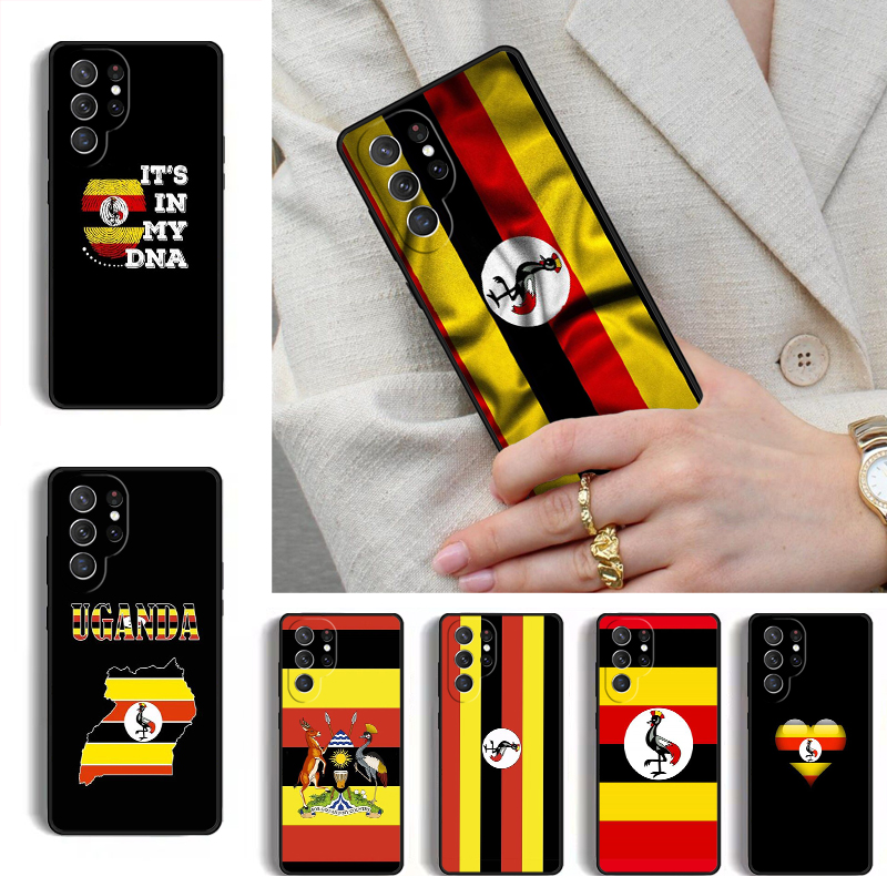 Phone Cases Uganda - Cover per Telefono con Bandiera e