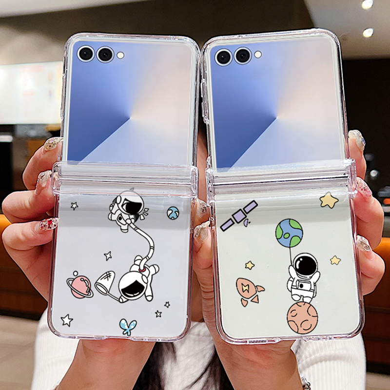 Phone Cases Clear - Custodia per telefono pieghevole modello astronauti