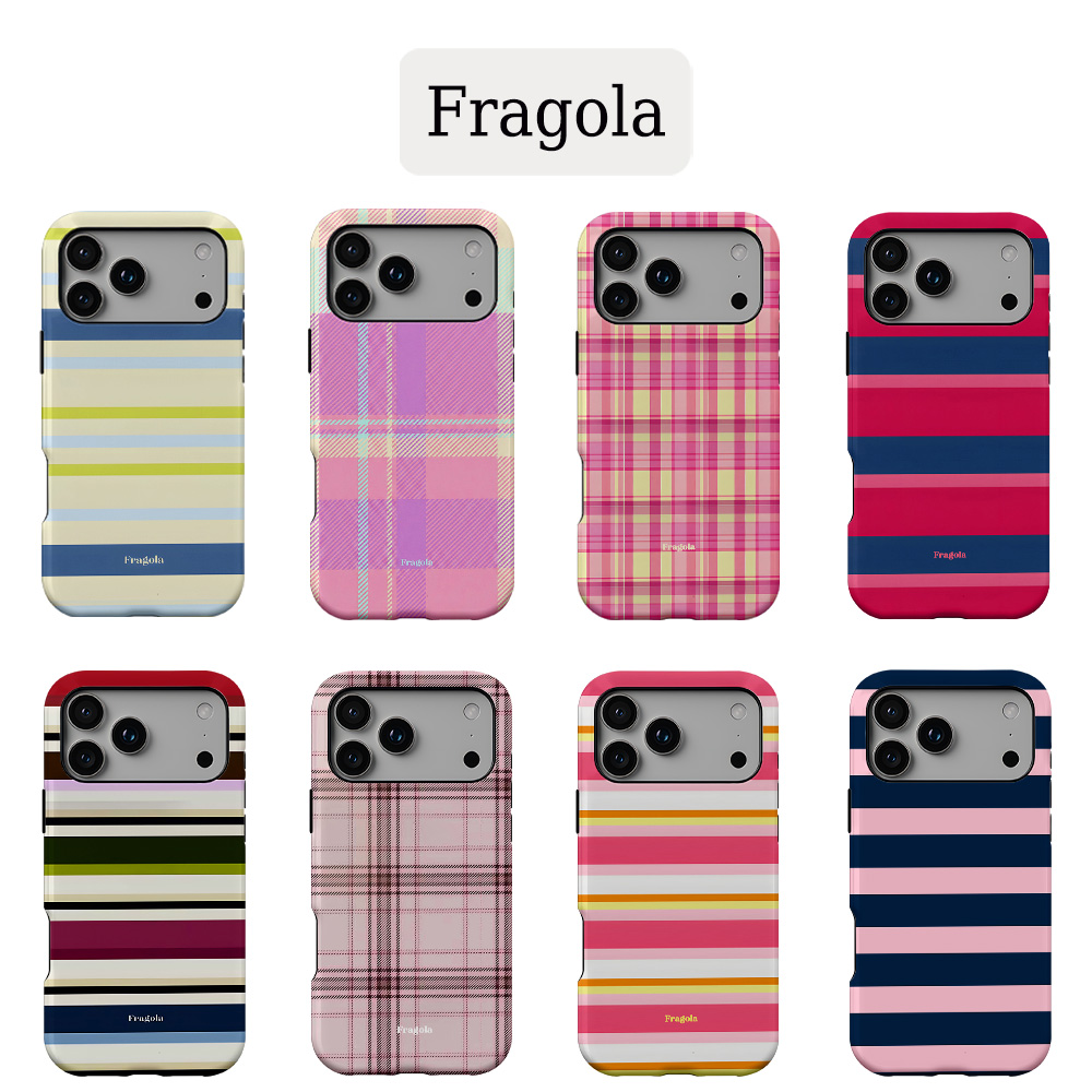 Phone Cases Burga - Custodia per telefono Fragola a strisce