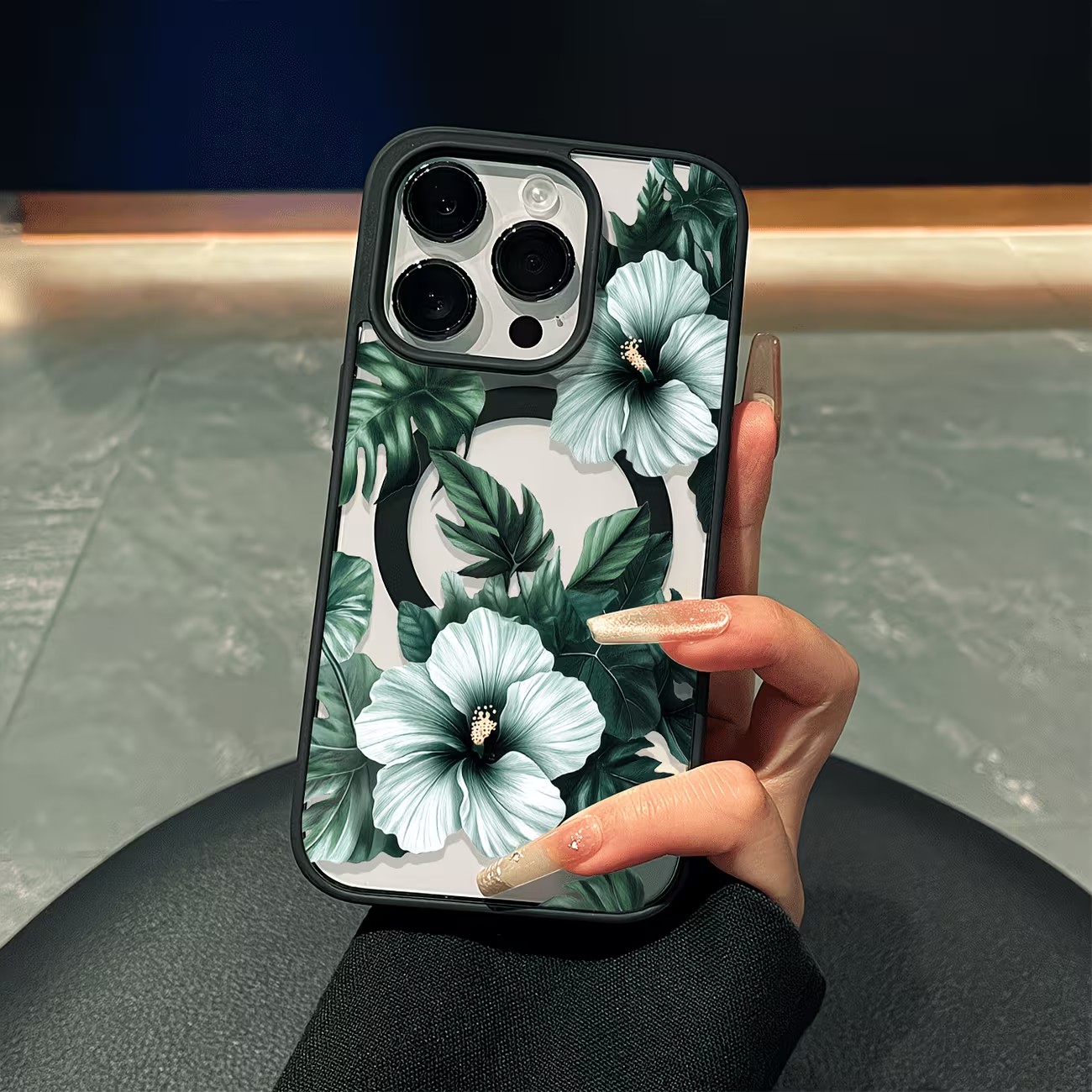 Apple Iphone 16 - Custodia per telefono con stampa floreale