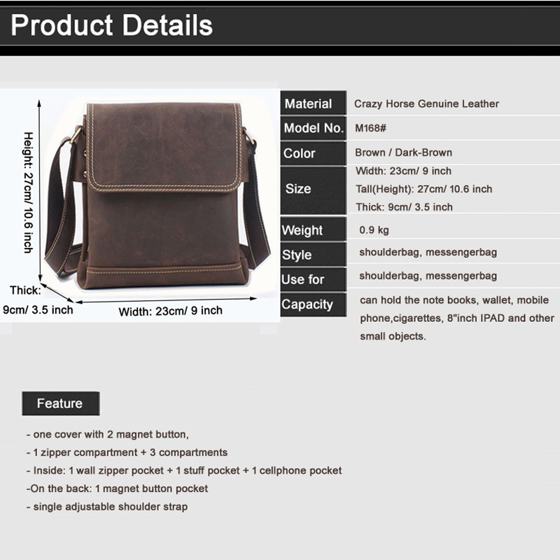 Borsa a tracolla da uomo vinta - Phone Cases Horse recensione e prezzo