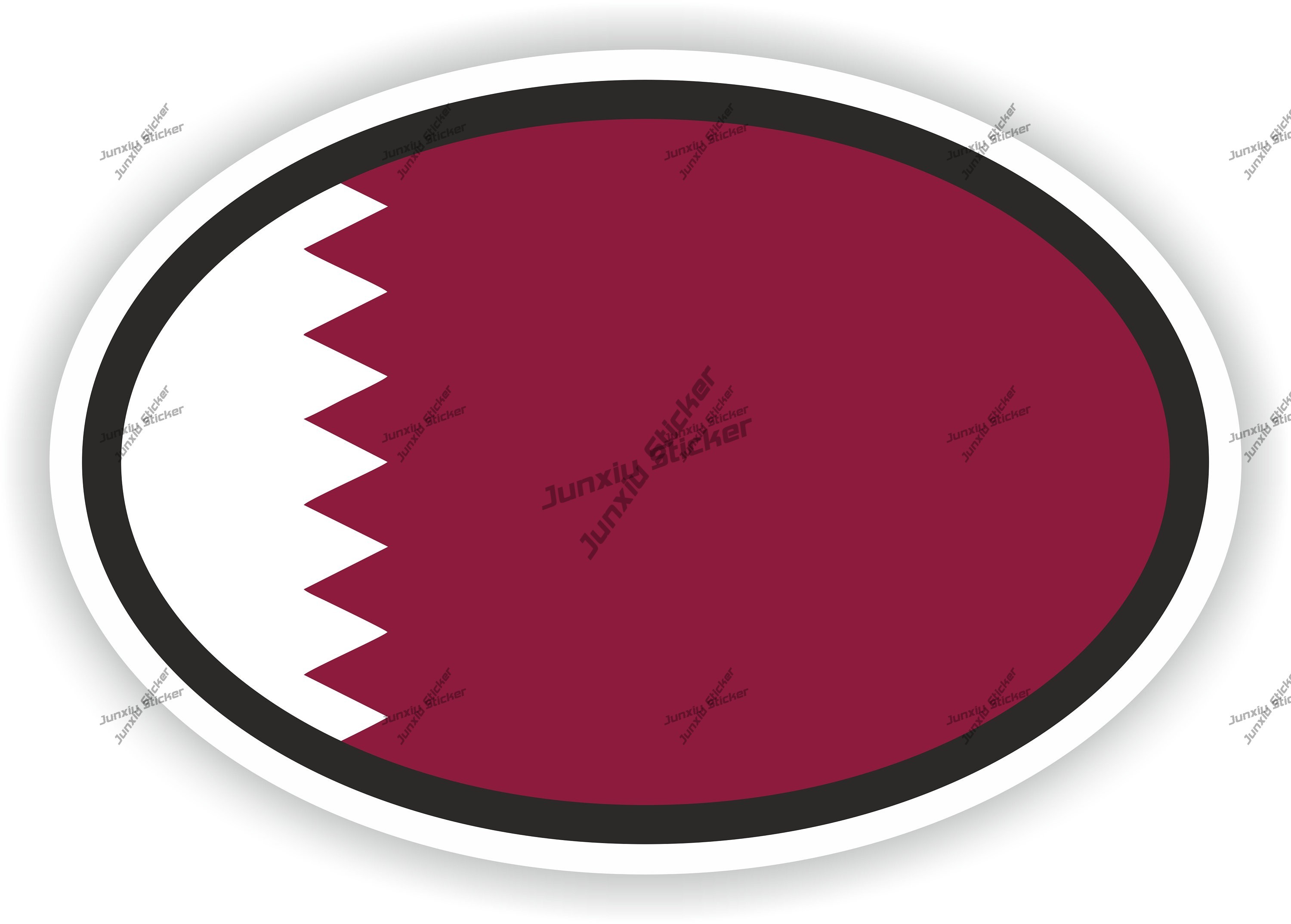 Adesivo Ovale con Bandiera del - Phone Cases Qatar recensione e prezzo
